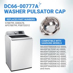 [Lifetime Warranty] DC66-00777A Washer Pulsator Cap Replacement - Compatible with Samsung Washers - Replaces 3282678 5788799 AP5788799 PS8753312 thumbnail 4