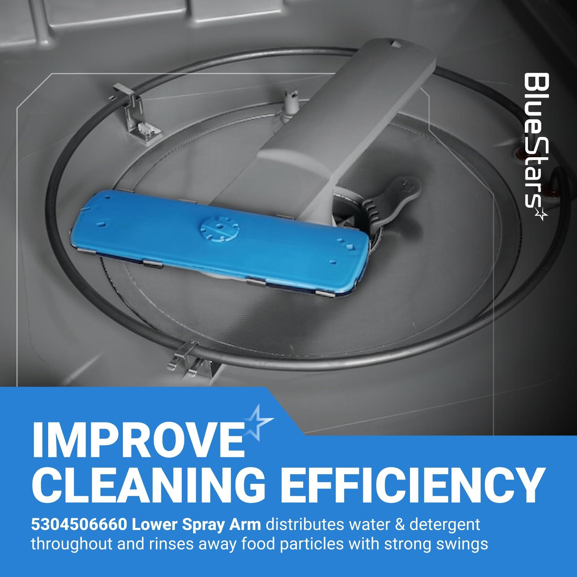 [Lifetime Warranty] 5304506660 Dishwasher Lower Spray Arm LFID2426TF5A FFID2426TS1A - Compatible with several Frigidaire Dishwashers Wash Arm Assembly - Replaces 5304496886 5304496936 AP6038456 image 1