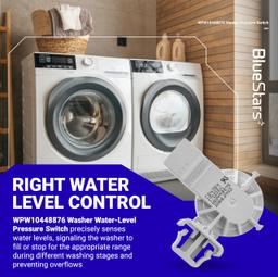 [Lifetime Warranty] WPW10448876 Washer Water Level Pressure Switch - Compatible with Whirlpool, Maytag, Amana, Kenmore Washer - W10448876 10448876 2312075 AP6021553 PS11754877 WPW10448876VP thumbnail 3