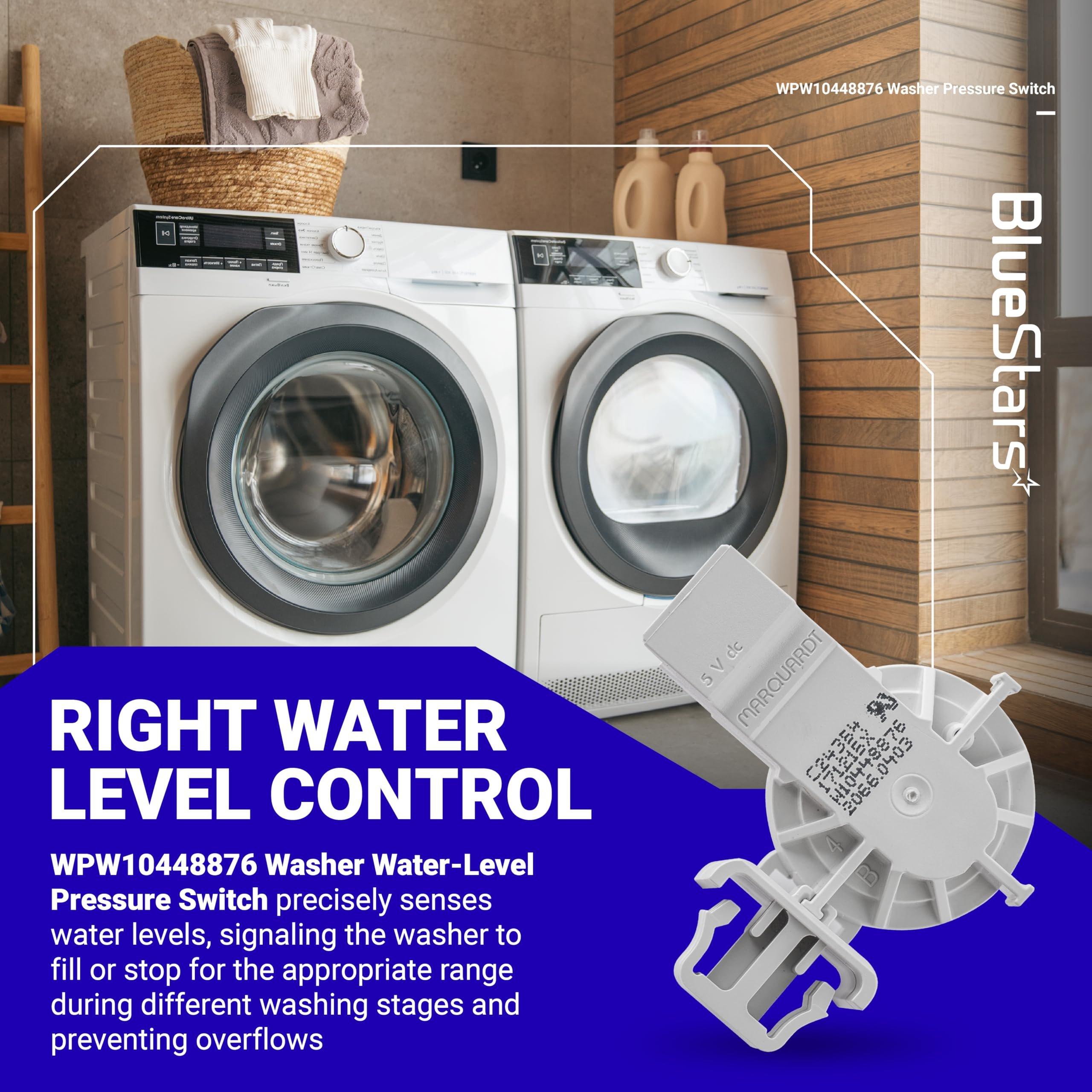 [Lifetime Warranty] WPW10448876 Washer Water Level Pressure Switch - Compatible with Whirlpool, Maytag, Amana, Kenmore Washer - W10448876 10448876 2312075 AP6021553 PS11754877 WPW10448876VP image 3