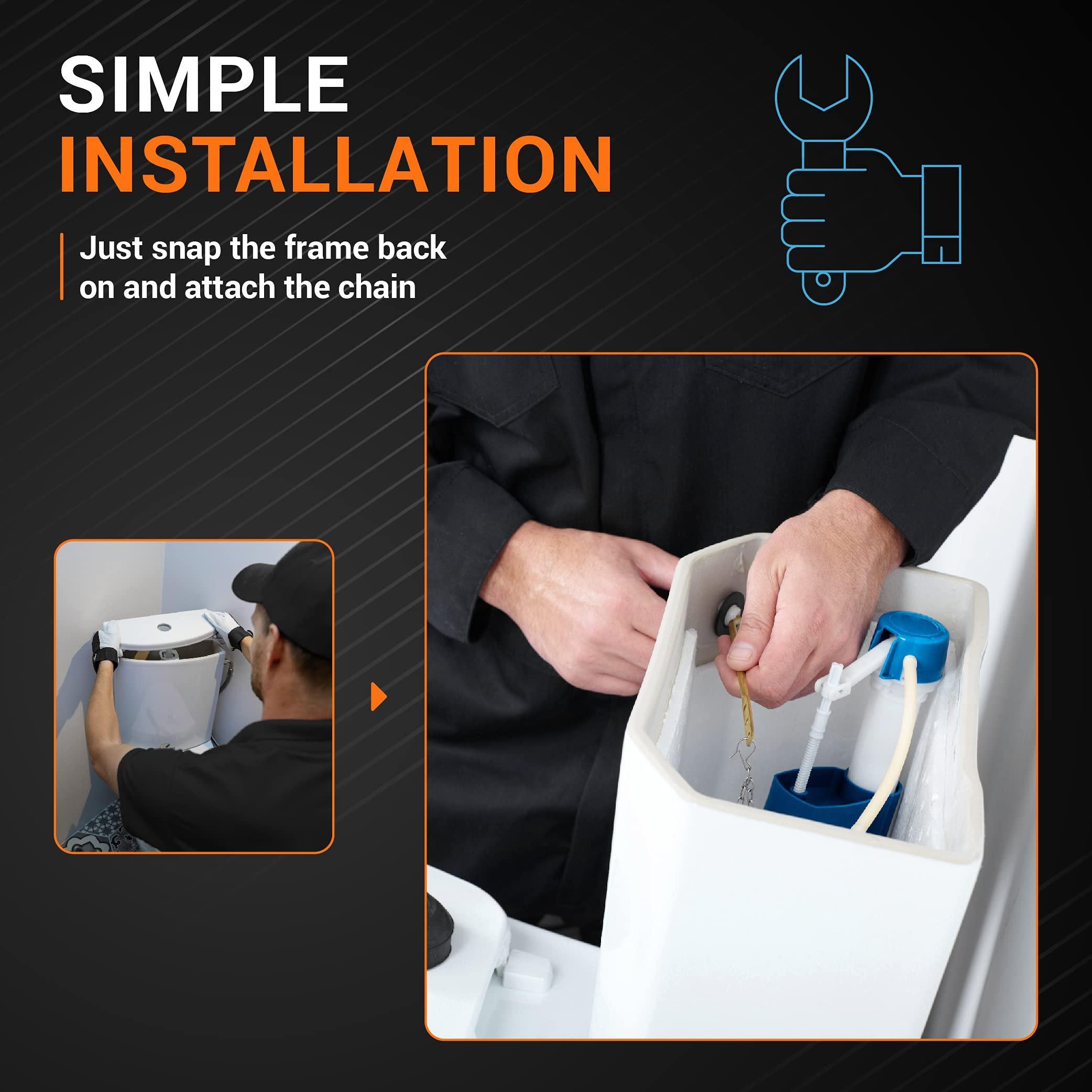 [Lifetime Warranty] 84995 & 1000490 Toilet Flapper - Compatible with Kohler Toilet - Pack of 2 image 3