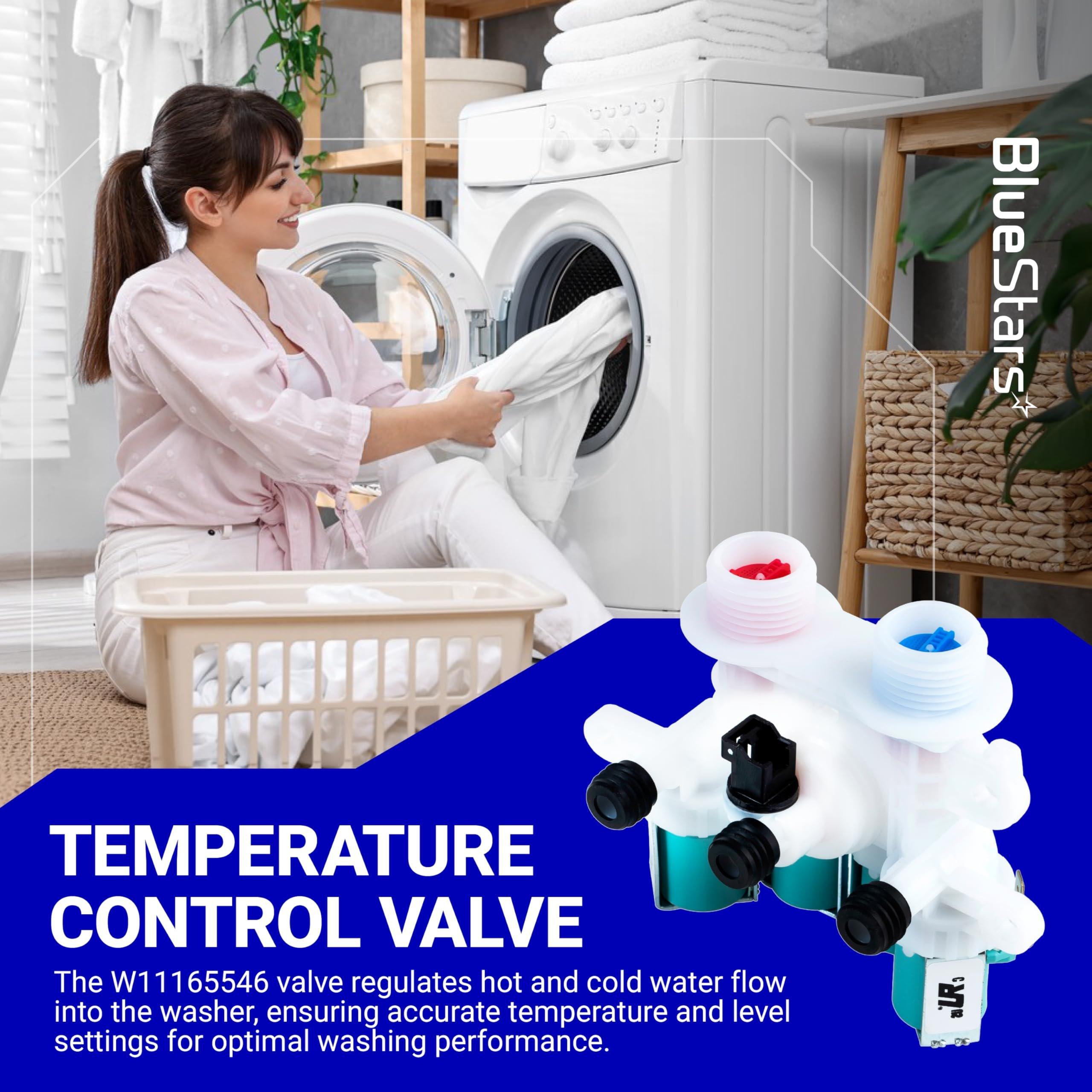 [Lifetime Warranty] W11165546 Washer Water Inlet Valve - For Whirlpool Kenmore Maytag MVWB835DW0 MVWB765FW1 MVWB835DW1 MVWB765FW2 WTW7500GW2 MVWB765FW3 MVWB865GC0 MVWB765FW0 MVWB835DW3 MVWB766FW1 WTW8500DC0 WTW8500DC5 WTW7500GW0 image 2