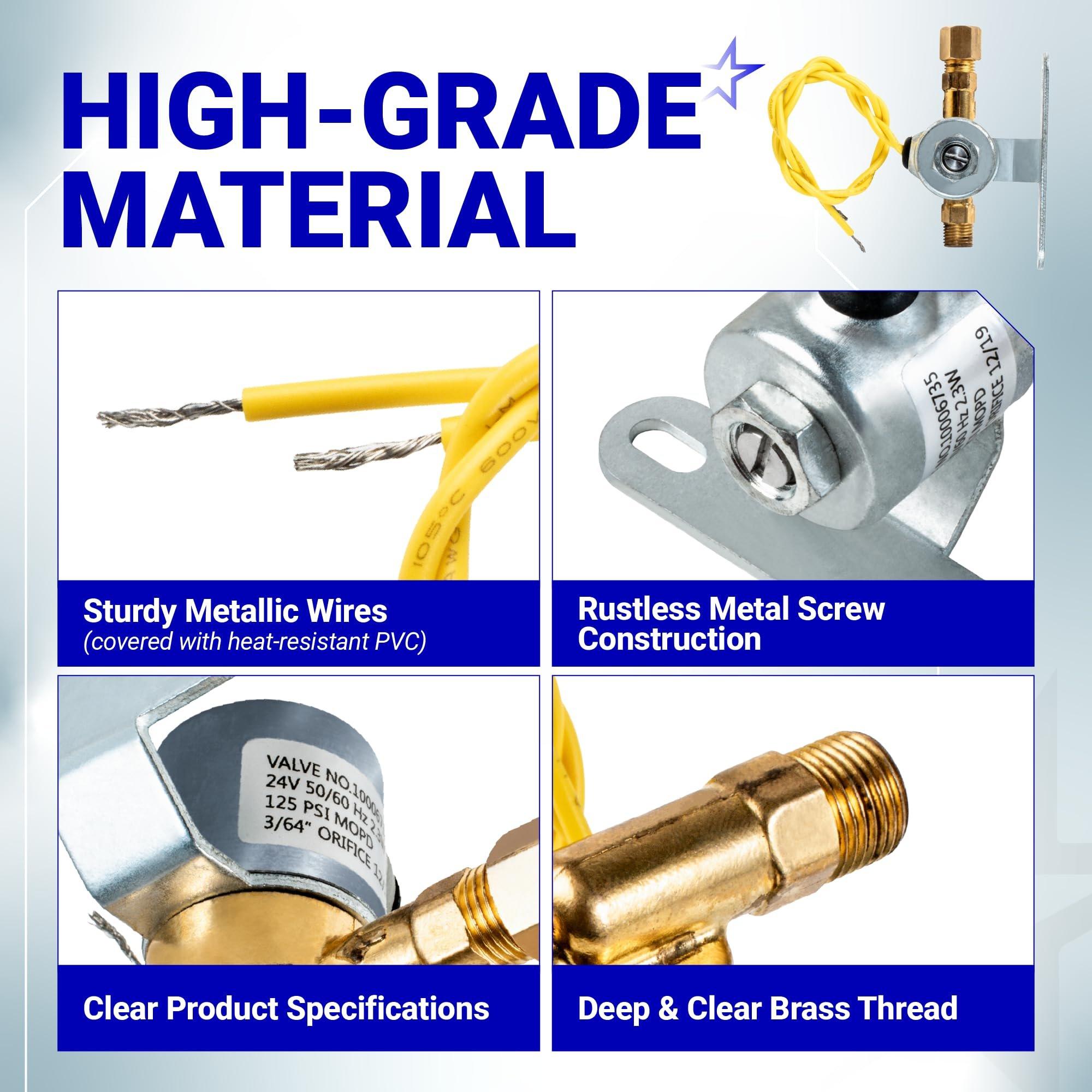 [Lifetime Warranty] 4040 Humidifier Solenoid Valve 24V Water Valve image 4