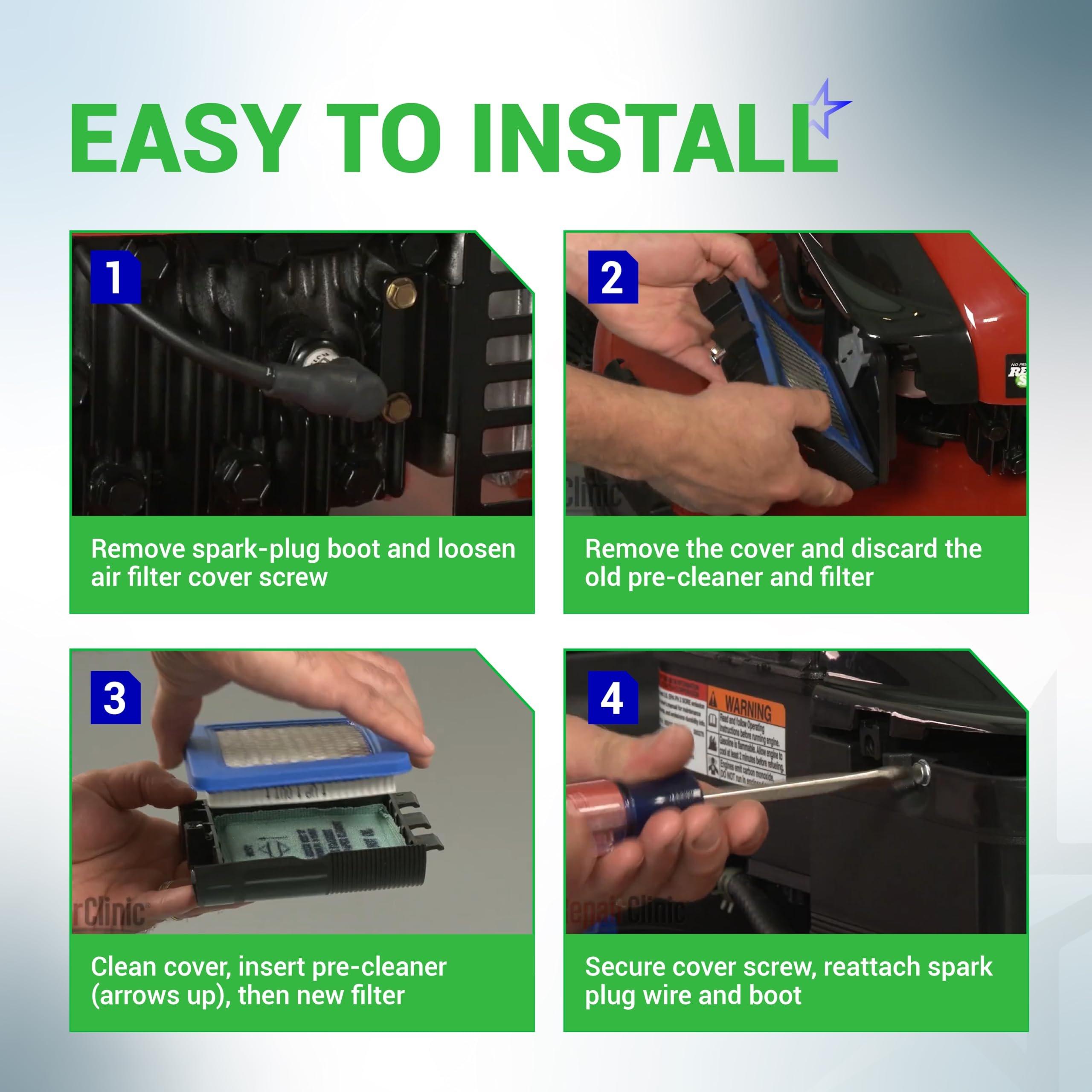 [Lifetime Warranty] 2 Pcs 491588S Air Filter 5062K Spark Plug image 7