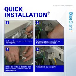 [Lifetime Warranty] WPW10448876 Washer Water Level Pressure Switch - Compatible with Whirlpool, Maytag, Amana, Kenmore Washer - W10448876 10448876 2312075 AP6021553 PS11754877 WPW10448876VP thumbnail 6