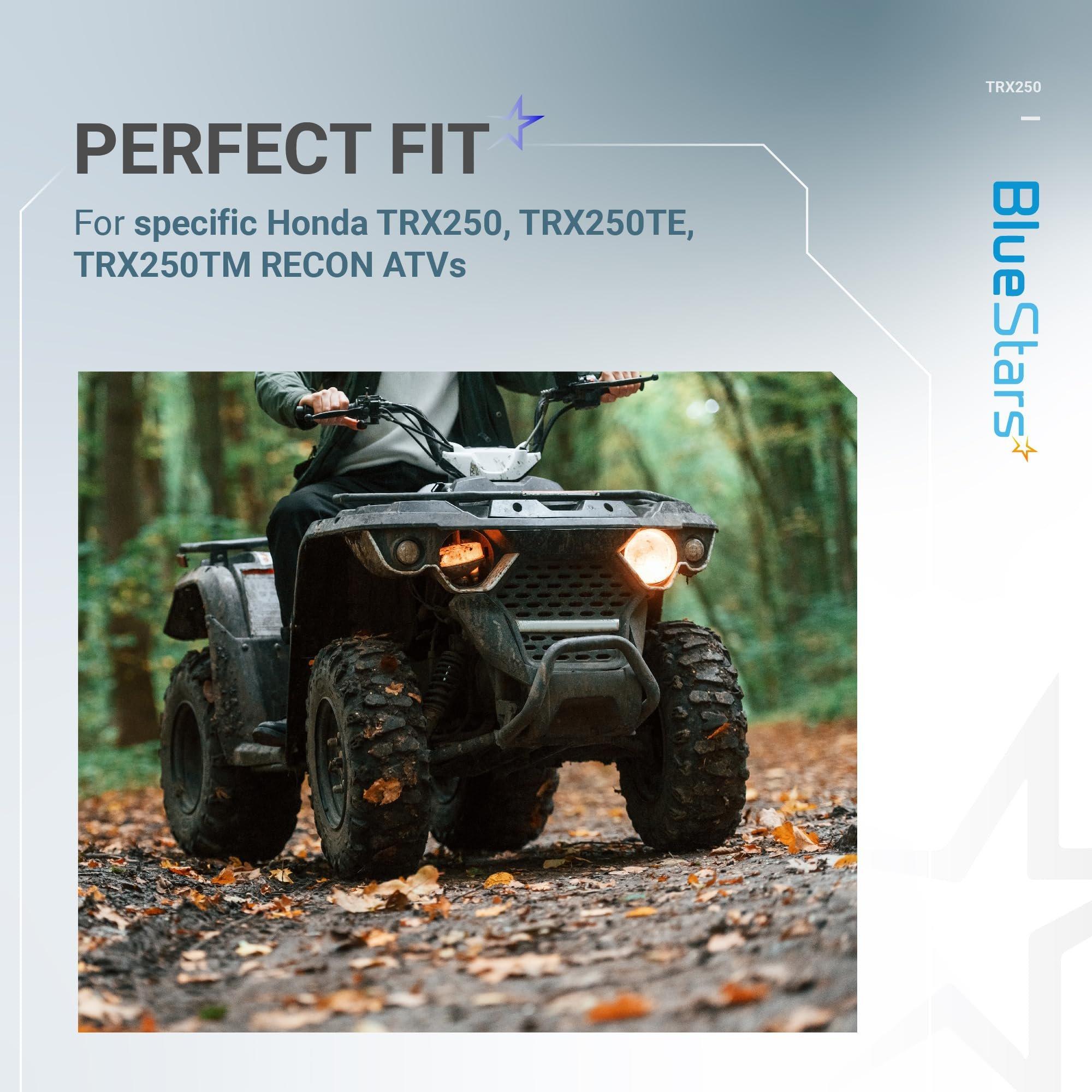 [Lifetime Warranty] TRX250 Carburetor Kit - Compatible with Honda TRX 250 Recon (TRX250TM, TRX250TE) ATV - Replaces 16100-HM8-B01, Includes Petcock, Air Filter, Fuel Filter, Oil Filter, Spark Plug, Lever Screw image 4