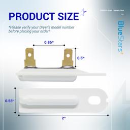[Lifetime Warranty] 3392519 Dryer Thermal Fuse - Compatible with Whirlpool Kenmore Dryers G4AP0500 - Replaces AP6008325 3388651 694511 80005 PS11741460 - Pack of 6 thumbnail 4