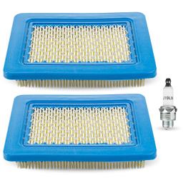 [Lifetime Warranty] 2 Pcs 491588S Air Filter 5062K Spark Plug thumbnail 0