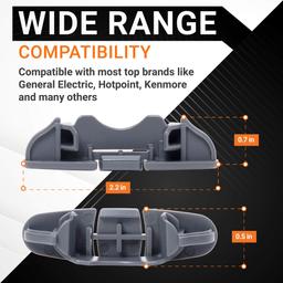 [Lifetime Warranty] W10508950 Dishwasher Stop Track Upper Rack Stop Clip - Compatible with Whirlpool Kenmore Dishwashers - Replaces W10199682 8562015 2684662 AP6022472 PS11755805 - Pack of 4 thumbnail 1