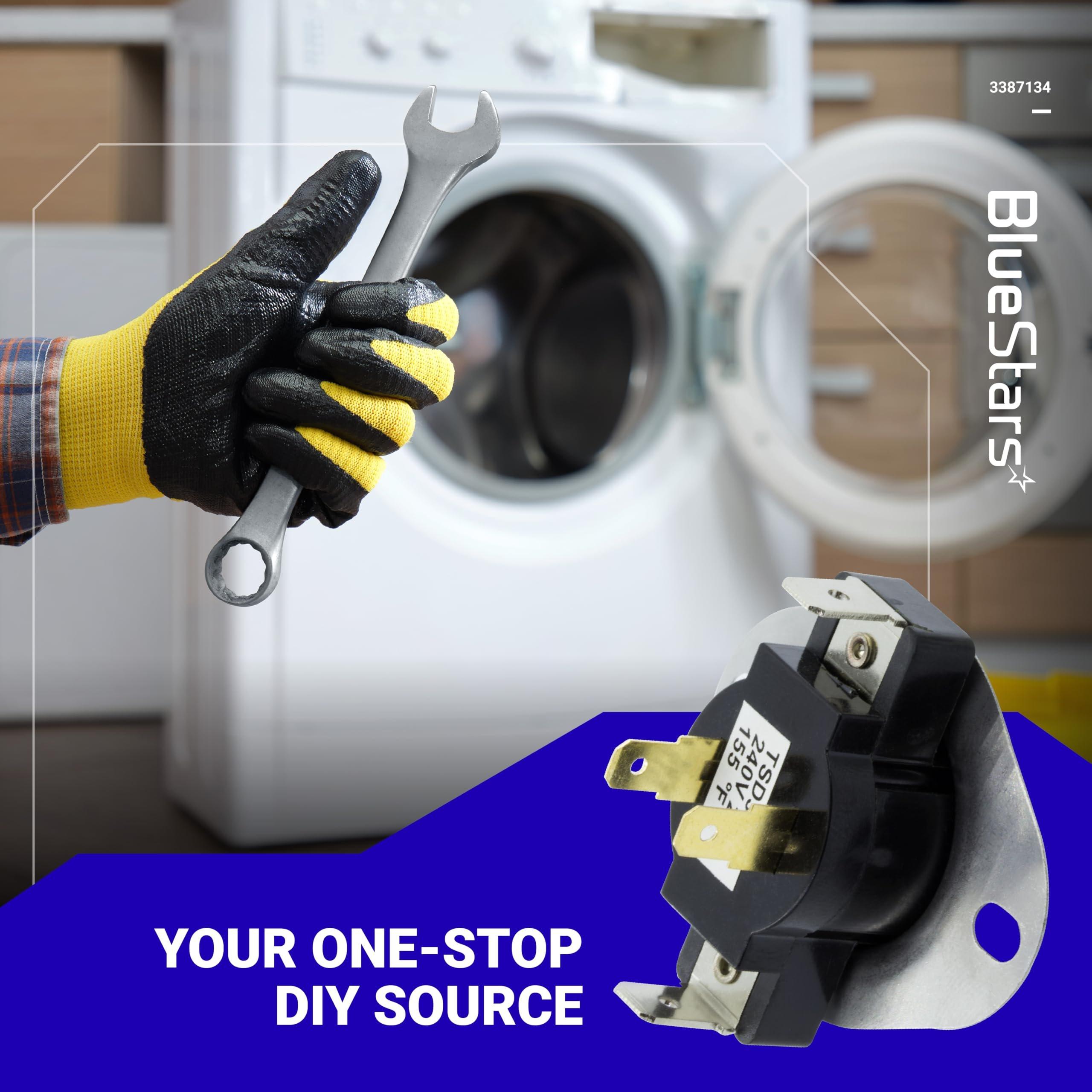 [Lifetime Warranty] WP3387134 3387134 Dryer Cycling Thermostat - Fit for Whirlpool Kenmore Dryers - Replaces AP6008270 306910 3387135 3387139 ET187 PS11741405 - Pack of 4 image 6