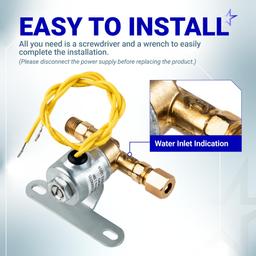 [Lifetime Warranty] 4040 Humidifier Solenoid Valve 24V Water Valve thumbnail 6