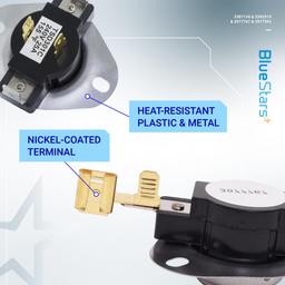 [Lifetime Warranty] 3387134 Cycling Thermostat 3392519 Dryer Thermal Fuse 3977393 Thermal Cut-off Switch 3977767 High-limit Thermostat Kit - Fit for Whirlpool Kenmore Maytag Dryers - Pack of 2 thumbnail 4