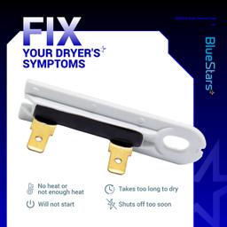 [Lifetime Warranty] 3392519 Dryer Thermal Fuse - Compatible with Whirlpool Kenmore Dryers G4AP0500 - Replaces AP6008325 3388651 694511 80005 PS11741460 - Pack of 6 thumbnail 3