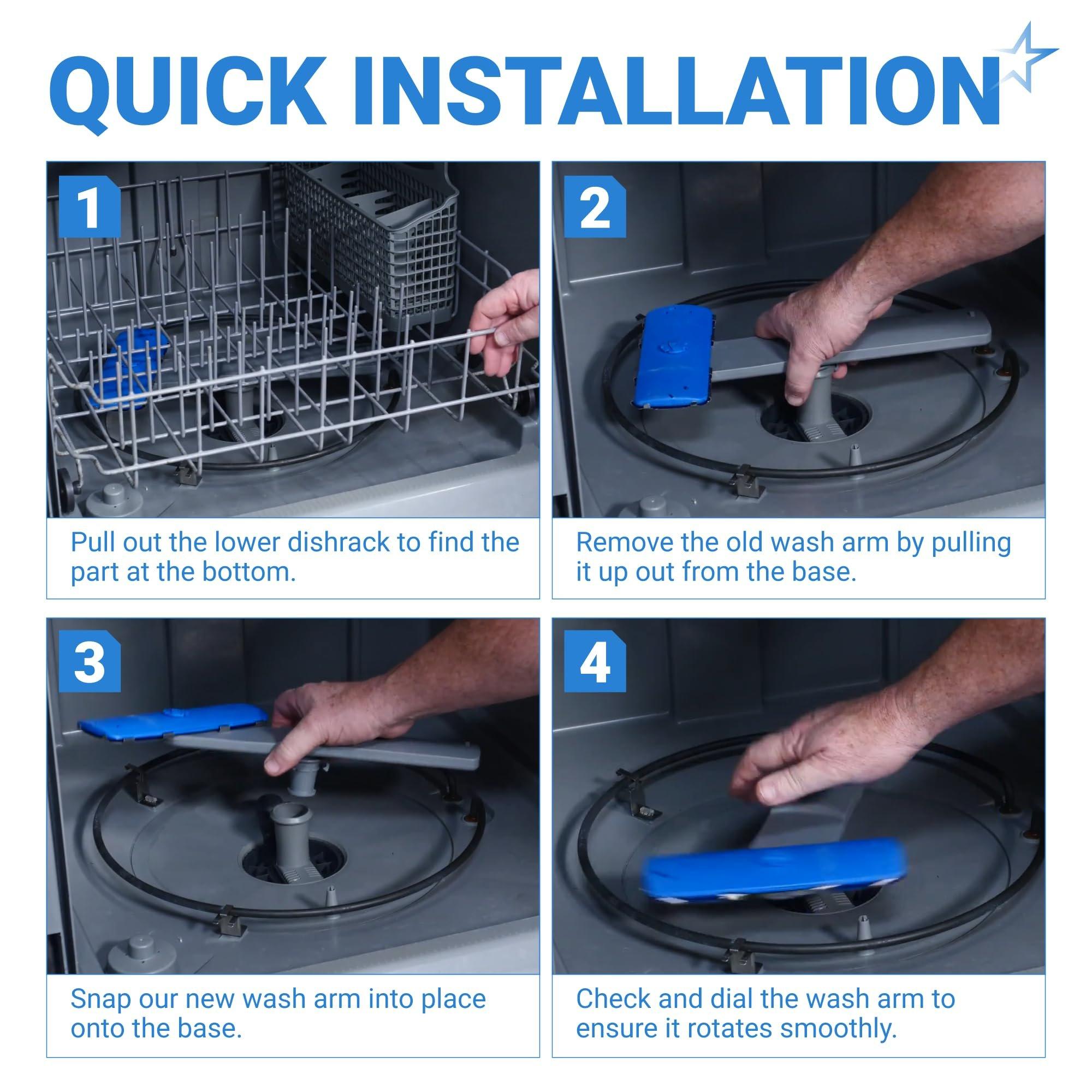 [Lifetime Warranty] 5304506660 Dishwasher Lower Spray Arm LFID2426TF5A FFID2426TS1A - Compatible with several Frigidaire Dishwashers Wash Arm Assembly - Replaces 5304496886 5304496936 AP6038456 image 6