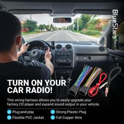 Car Radio Wiring Harness Connector - for Chevrolet 08-15 Express/07-14 Silverado/Sierra/Suburban GMC 07-14 Yukon 06-15 Savana 07-12 Cadillac Escalade thumbnail 4