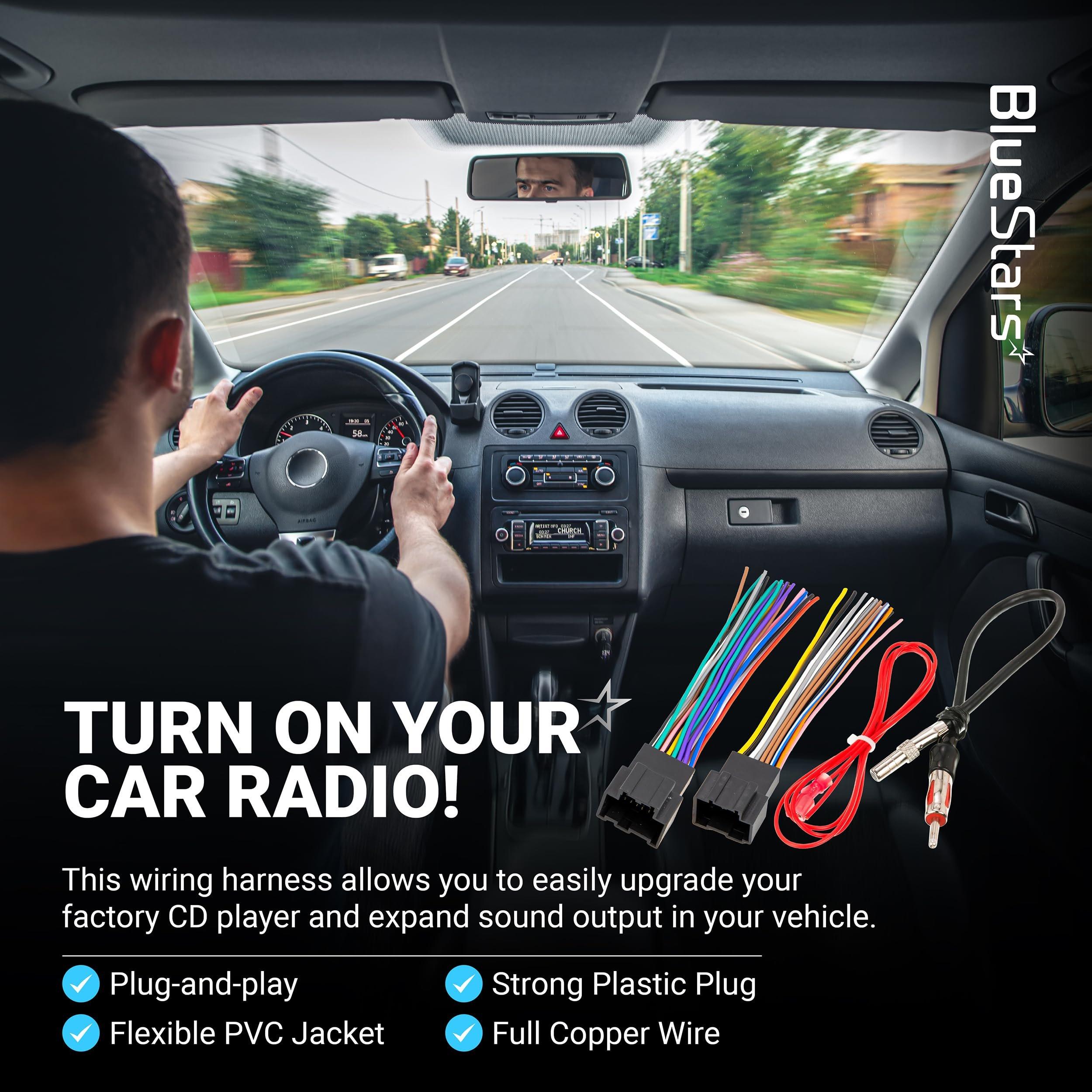 Car Radio Wiring Harness Connector - for Chevrolet 08-15 Express/07-14 Silverado/Sierra/Suburban GMC 07-14 Yukon 06-15 Savana 07-12 Cadillac Escalade image 4