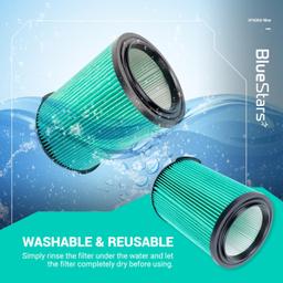 [Lifetime Warranty] VF6000 5-Layer HEPA Filter - Compatible with Ridgid 5-20 Gallon Wet Dry Vac Vacuums WD5500 WD0671 WD6425 WD7000 WD1280 WD1851 WD1680 WD1956 RV2400A 1400RV - Pack of 2 thumbnail 4