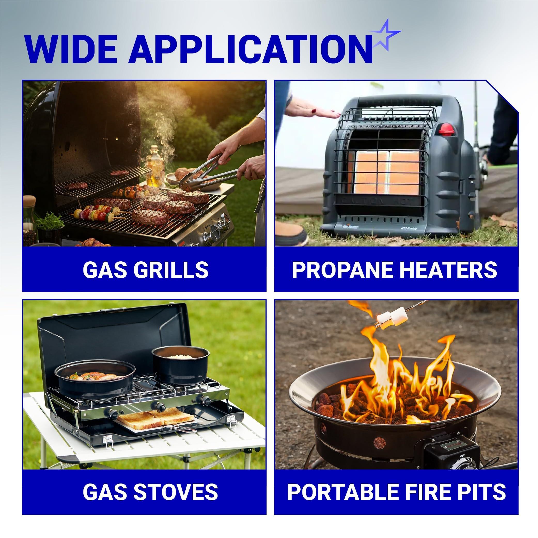 [Lifetime Warranty] 1/4" RV Propane Quick Connect Y Splitter Adapter with Shutoff Valve image 8