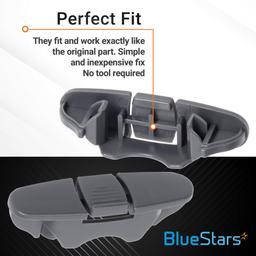 [Lifetime Warranty] W10508950 Dishwasher Stop Track Upper Rack Stop Clip - Compatible with Whirlpool Kenmore Dishwashers - Replaces W10199682 8562015 2684662 AP6022472 PS11755805 - Pack of 4 thumbnail 4