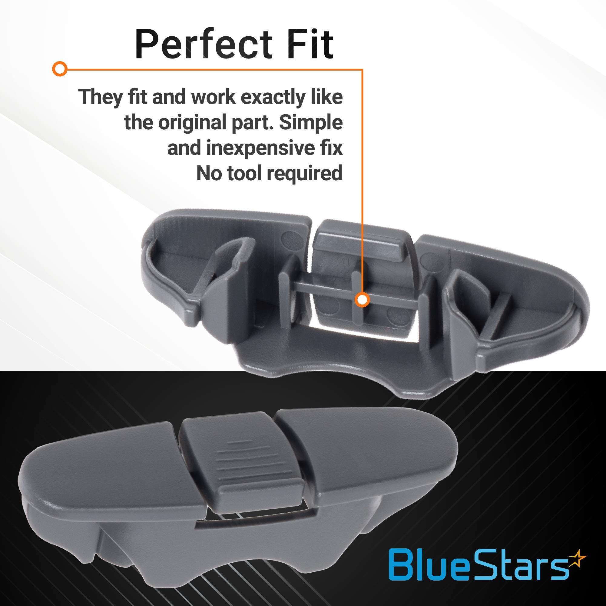 [Lifetime Warranty] W10508950 Dishwasher Stop Track Upper Rack Stop Clip - Compatible with Whirlpool Kenmore Dishwashers - Replaces W10199682 8562015 2684662 AP6022472 PS11755805 - Pack of 4 image 4