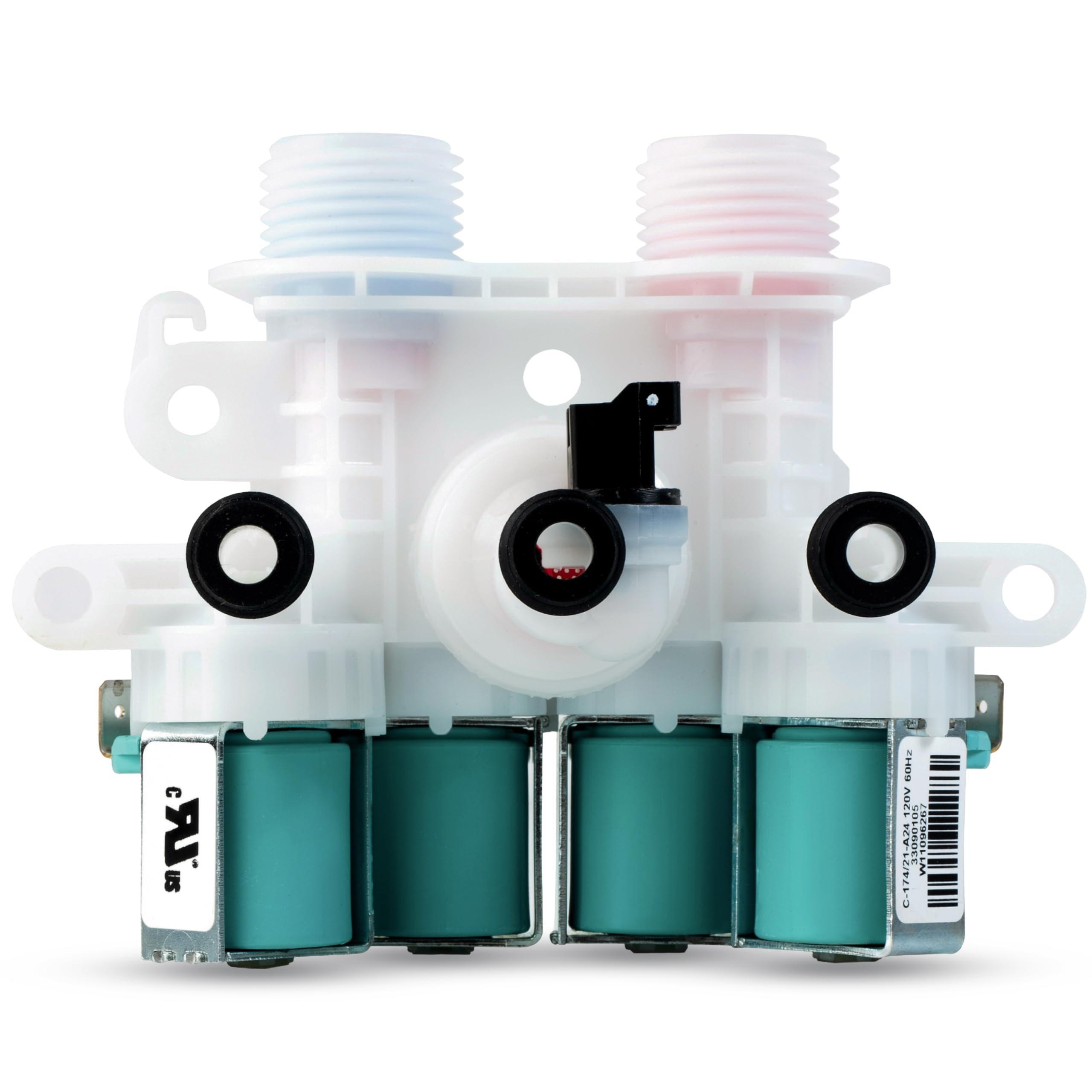 [Lifetime Warranty] W11165546 Washer Water Inlet Valve - For Whirlpool Kenmore Maytag MVWB835DW0 MVWB765FW1 MVWB835DW1 MVWB765FW2 WTW7500GW2 MVWB765FW3 MVWB865GC0 MVWB765FW0 MVWB835DW3 MVWB766FW1 WTW8500DC0 WTW8500DC5 WTW7500GW0 image 0