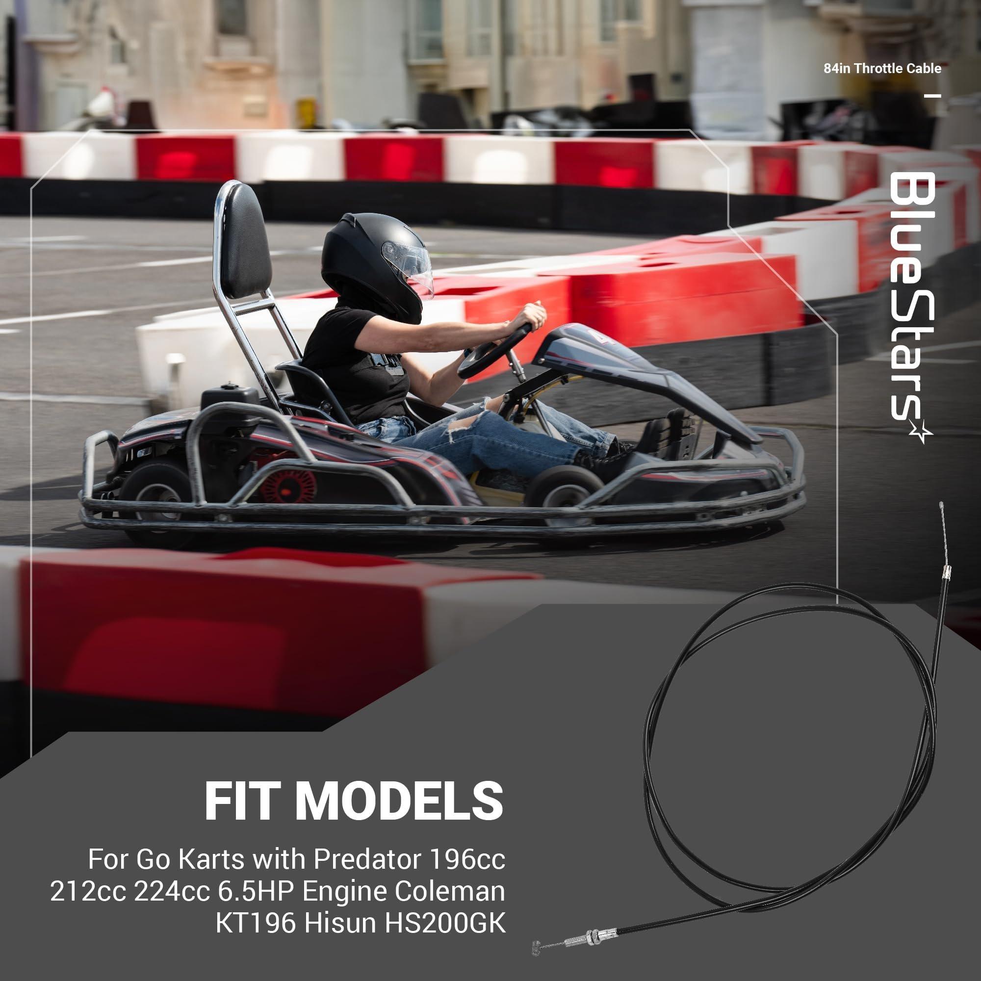 [Lifetime Warranty] 84 Inch Go Kart Throttle Cable - Compatible with KT196, 196cc/212cc/224cc Engines image 5