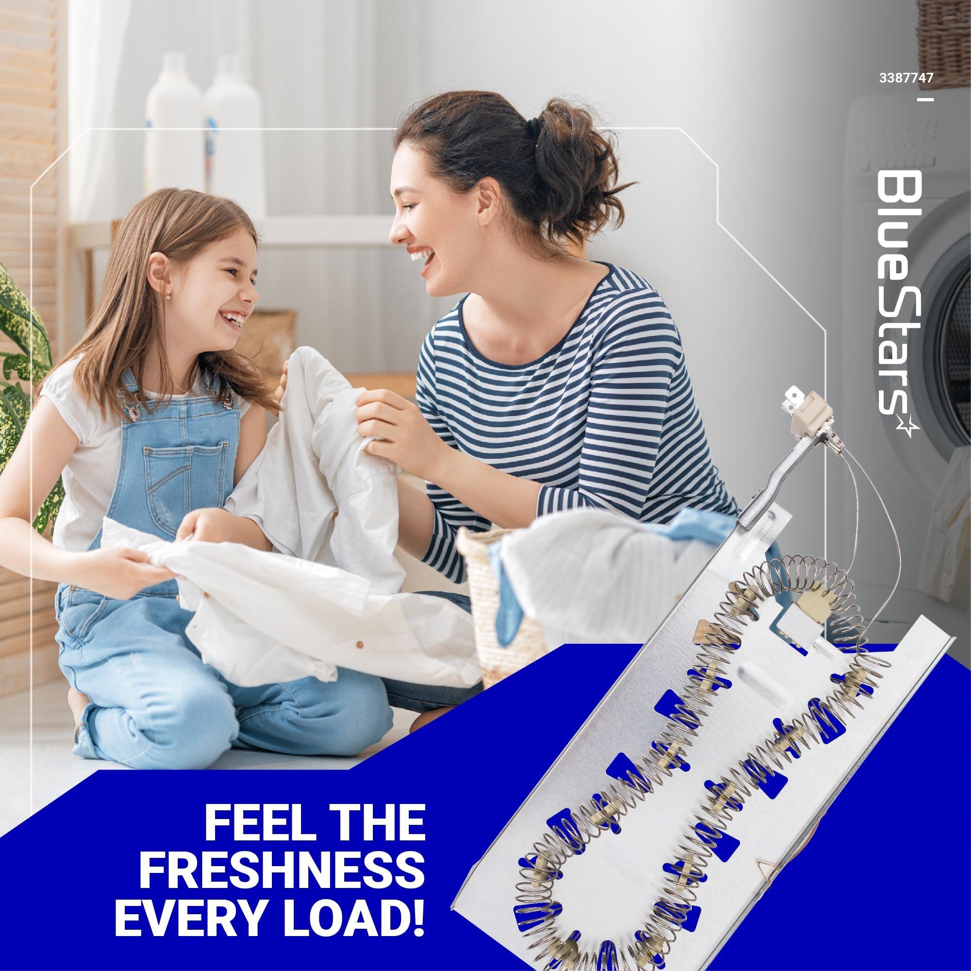 [Lifetime Warranty] 3387747 W11344457 Dryer Heating Element - Compatible with Whirlpool Kenmore Maytag KitchenAid - Replaces WP3387747 PS11741416 AP6008281 W11045584 80003 MEDC700VW0 GEW9200lW1 - Pack of 2 image 6