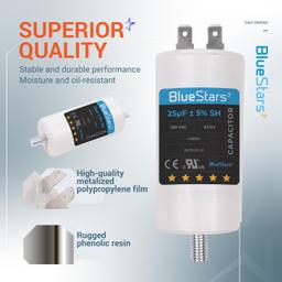 [Lifetime Warranty] 25 uF MFD 250 VAC CBB60 50/60 Hz Run Capacitor thumbnail 3