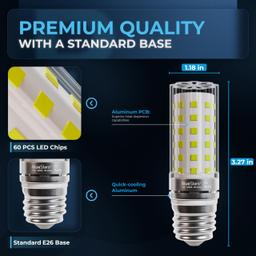 [Lifetime Warranty] 10W (100 Watt Equivalent) 1100 Lumens LED Light Bulbs thumbnail 2