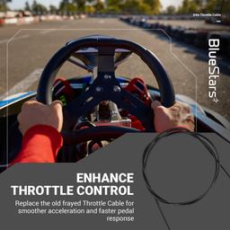 [Lifetime Warranty] 84 Inch Go Kart Throttle Cable - Compatible with KT196, 196cc/212cc/224cc Engines thumbnail 4