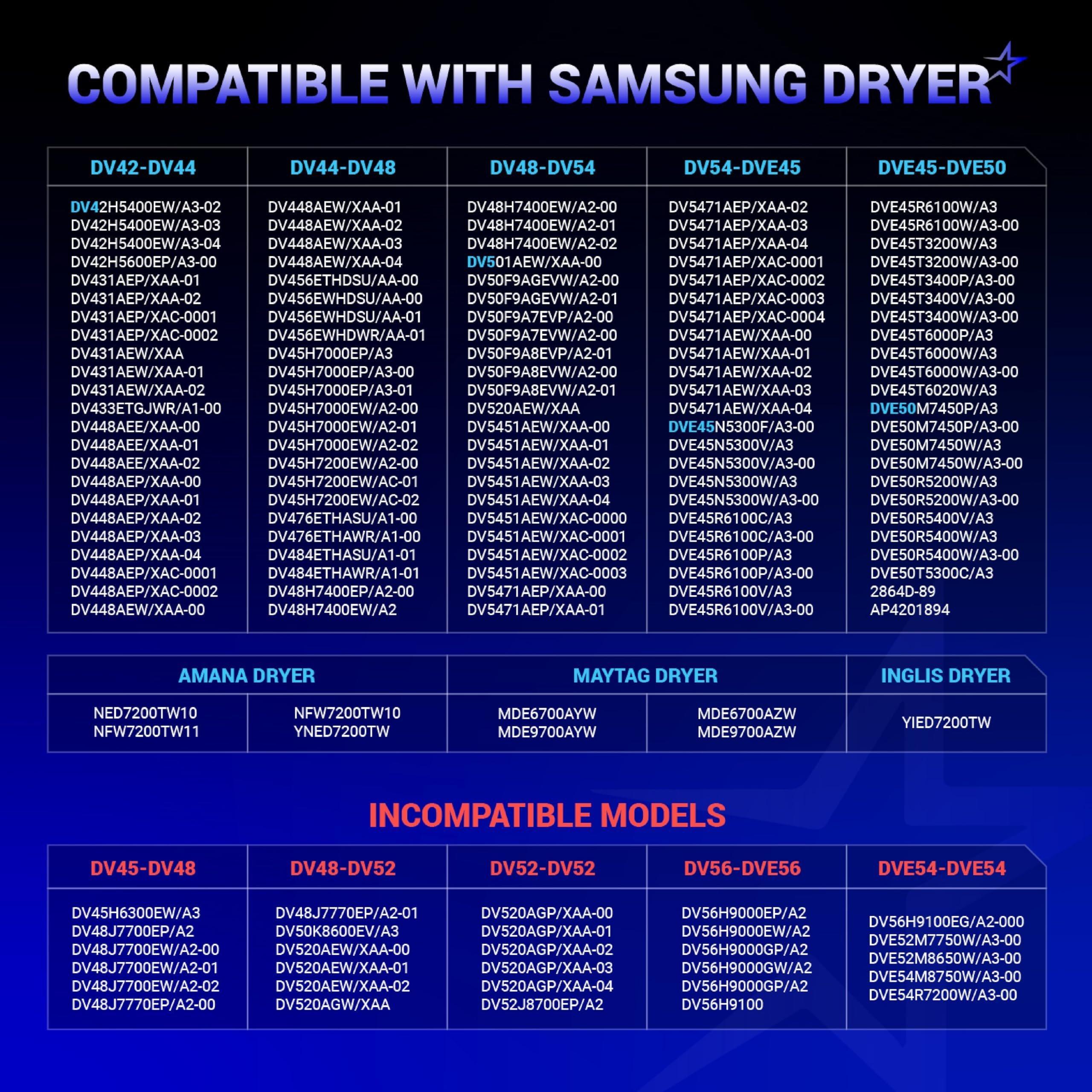 [Lifetime Warranty] Dryer Heating Element DV42H5000 DV40J3000 DV45H7000 DV400HDWR DVE50M7450 DV42H5200 DV42H5200EP DVE50R5400 DVE50R5200 DV220AEW image 6