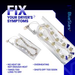 [Lifetime Warranty] 3387747 W11344457 Dryer Heating Element - Compatible with Whirlpool Kenmore Maytag KitchenAid - Replaces WP3387747 PS11741416 AP6008281 W11045584 80003 MEDC700VW0 GEW9200lW1 - Pack of 2 thumbnail 5