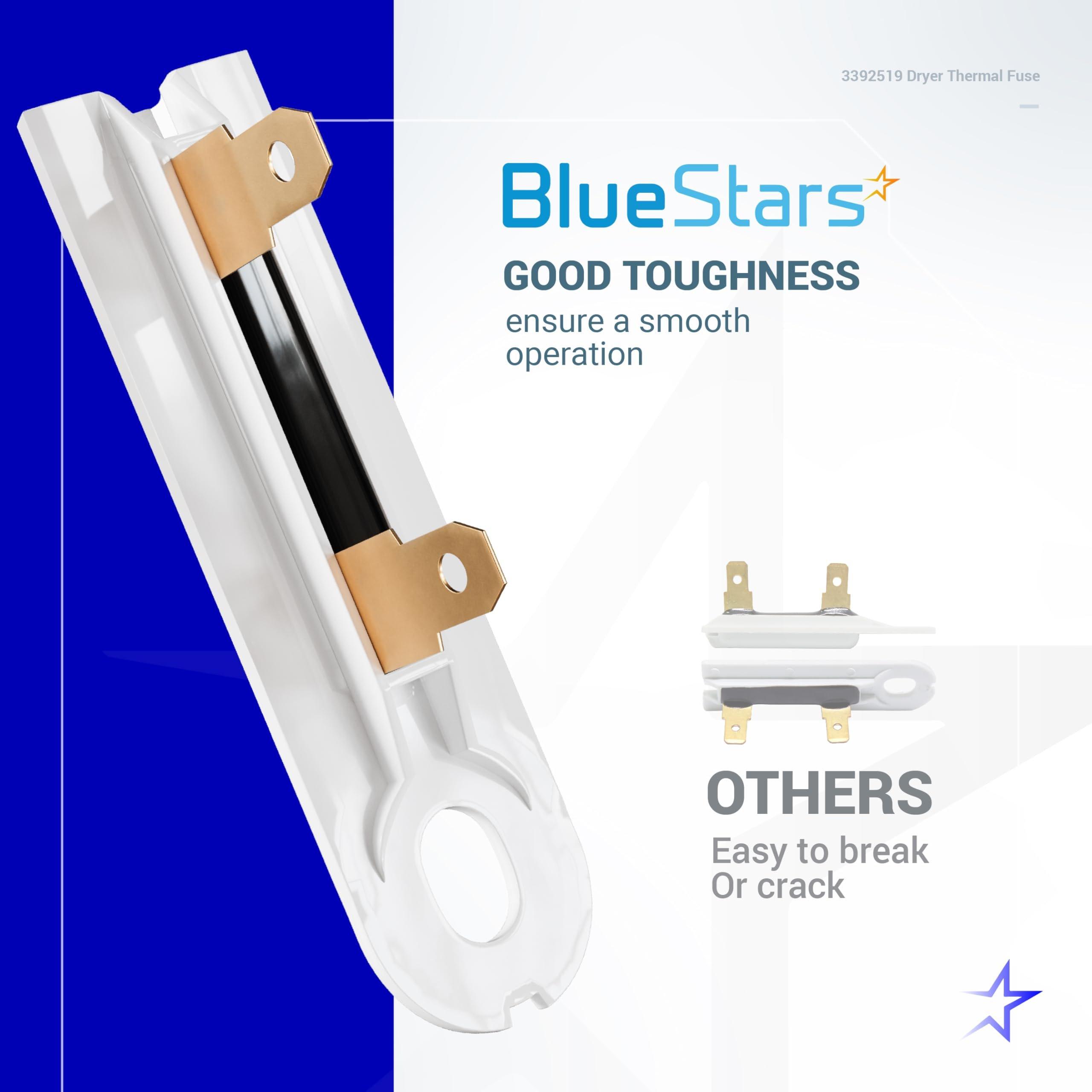 [Lifetime Warranty] 3392519 Dryer Thermal Fuse - Compatible with Whirlpool Kenmore Dryers G4AP0500 - Replaces AP6008325 3388651 694511 80005 PS11741460 - Pack of 6 image 2