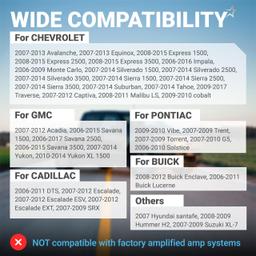 Car Radio Wiring Harness Connector - for Chevrolet 08-15 Express/07-14 Silverado/Sierra/Suburban GMC 07-14 Yukon 06-15 Savana 07-12 Cadillac Escalade thumbnail 5