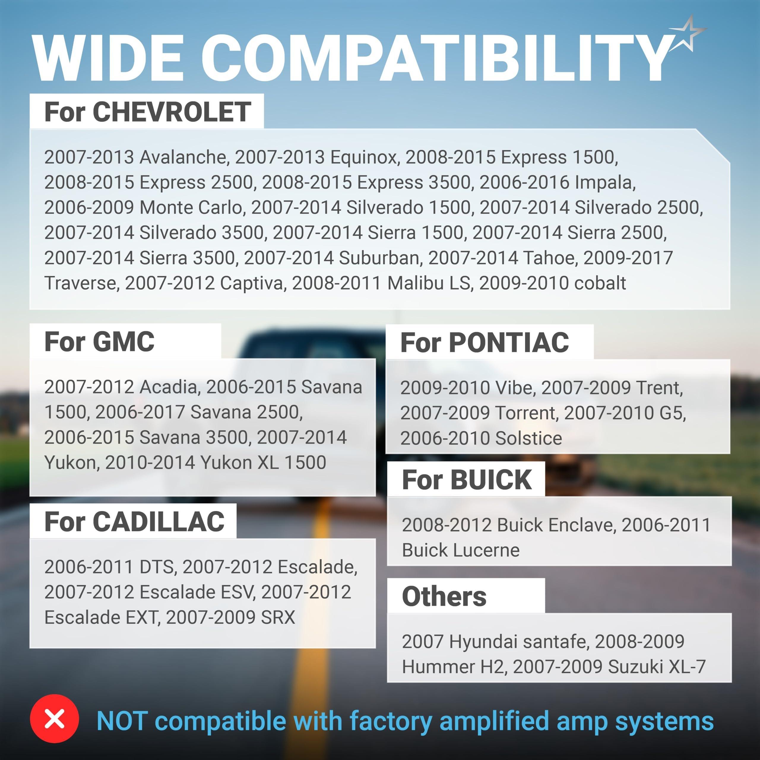 Car Radio Wiring Harness Connector - for Chevrolet 08-15 Express/07-14 Silverado/Sierra/Suburban GMC 07-14 Yukon 06-15 Savana 07-12 Cadillac Escalade image 5