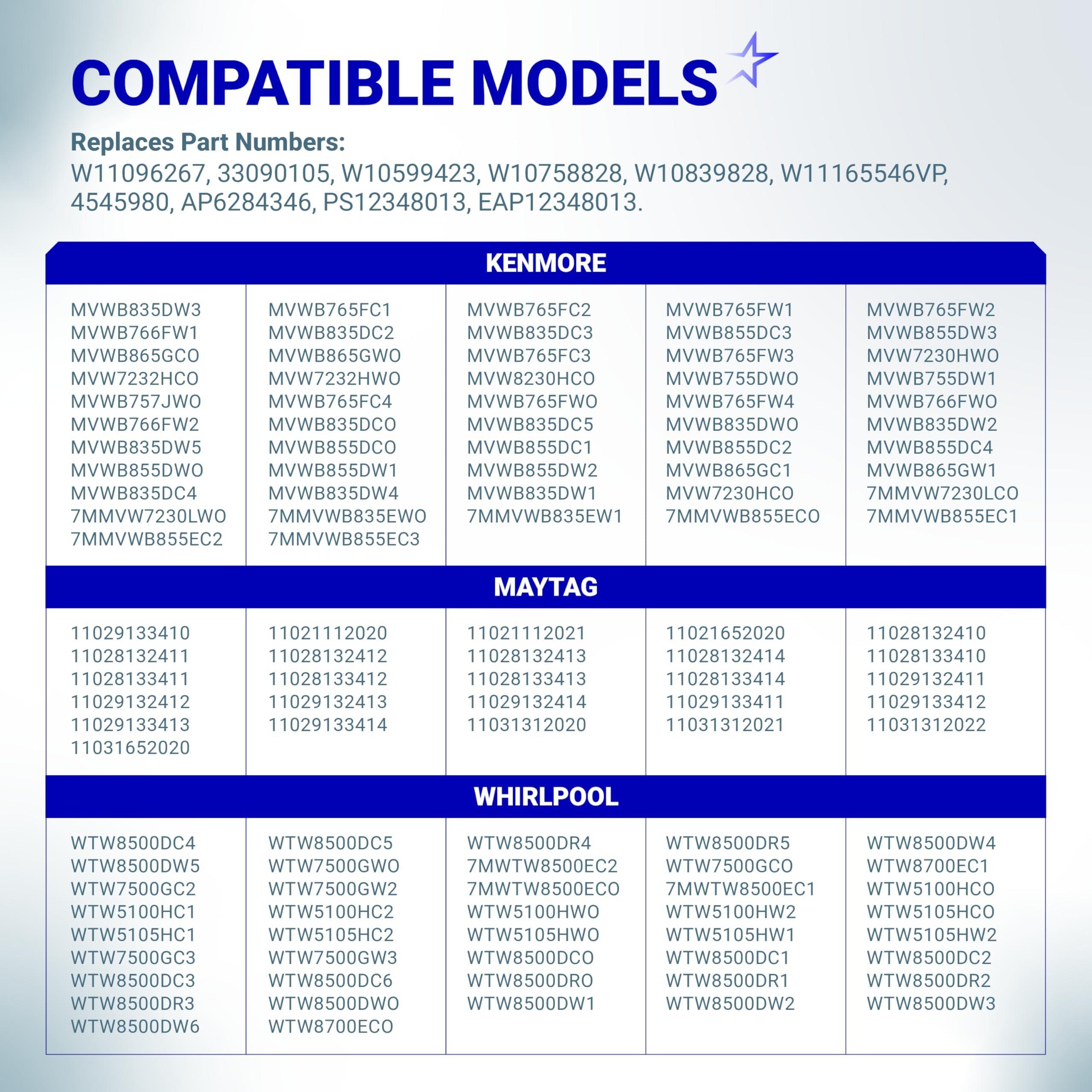 [Lifetime Warranty] W11165546 Washer Water Inlet Valve - For Whirlpool Kenmore Maytag MVWB835DW0 MVWB765FW1 MVWB835DW1 MVWB765FW2 WTW7500GW2 MVWB765FW3 MVWB865GC0 MVWB765FW0 MVWB835DW3 MVWB766FW1 WTW8500DC0 WTW8500DC5 WTW7500GW0 image 5