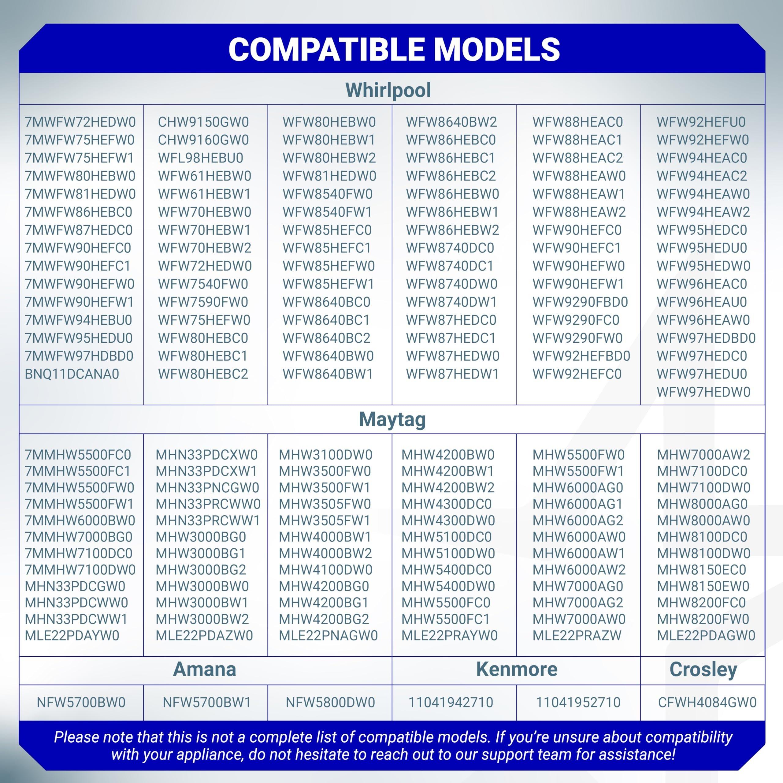[Lifetime Warranty] WPW10448876 Washer Water Level Pressure Switch - Compatible with Whirlpool, Maytag, Amana, Kenmore Washer - W10448876 10448876 2312075 AP6021553 PS11754877 WPW10448876VP image 7