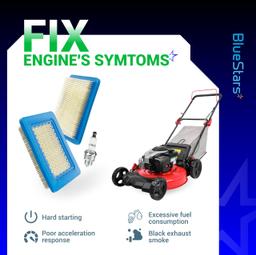 [Lifetime Warranty] 2 Pcs 491588S Air Filter 5062K Spark Plug thumbnail 6