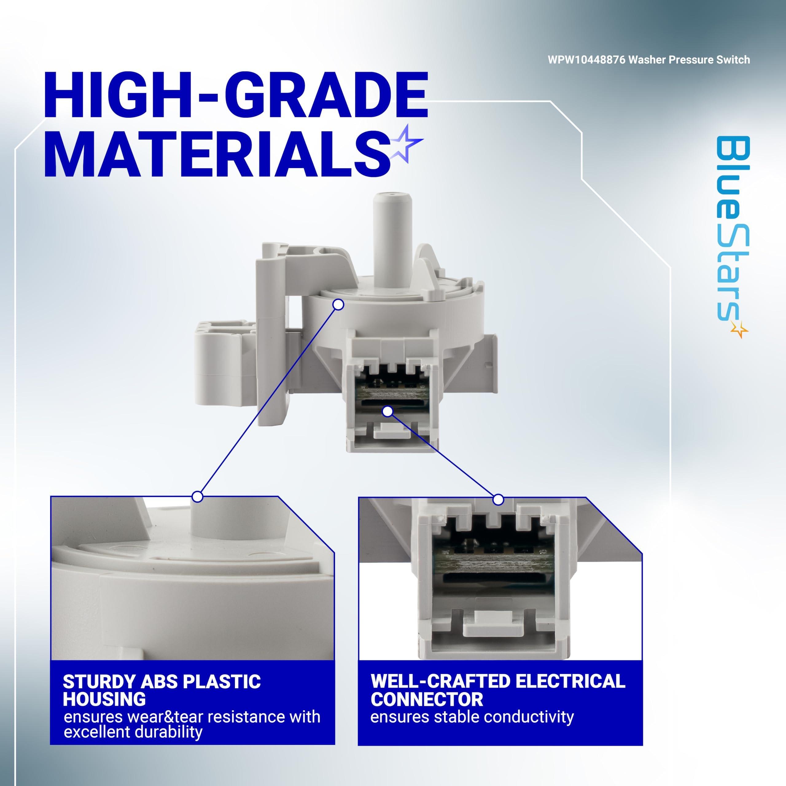 [Lifetime Warranty] WPW10448876 Washer Water Level Pressure Switch - Compatible with Whirlpool, Maytag, Amana, Kenmore Washer - W10448876 10448876 2312075 AP6021553 PS11754877 WPW10448876VP image 4