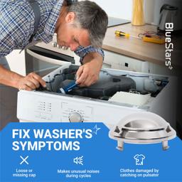[Lifetime Warranty] DC66-00777A Washer Pulsator Cap Replacement - Compatible with Samsung Washers - Replaces 3282678 5788799 AP5788799 PS8753312 thumbnail 2