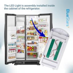 [Lifetime Warranty] W11527432 Refrigerator Light, 6000K Bright White - Compatible with Whirlpool Maytag WRX735SDH200 WRX735SDBM02 WRX735SDBM03 - Replaces W11101384 W11333374 W11387579 W11042554 thumbnail 6