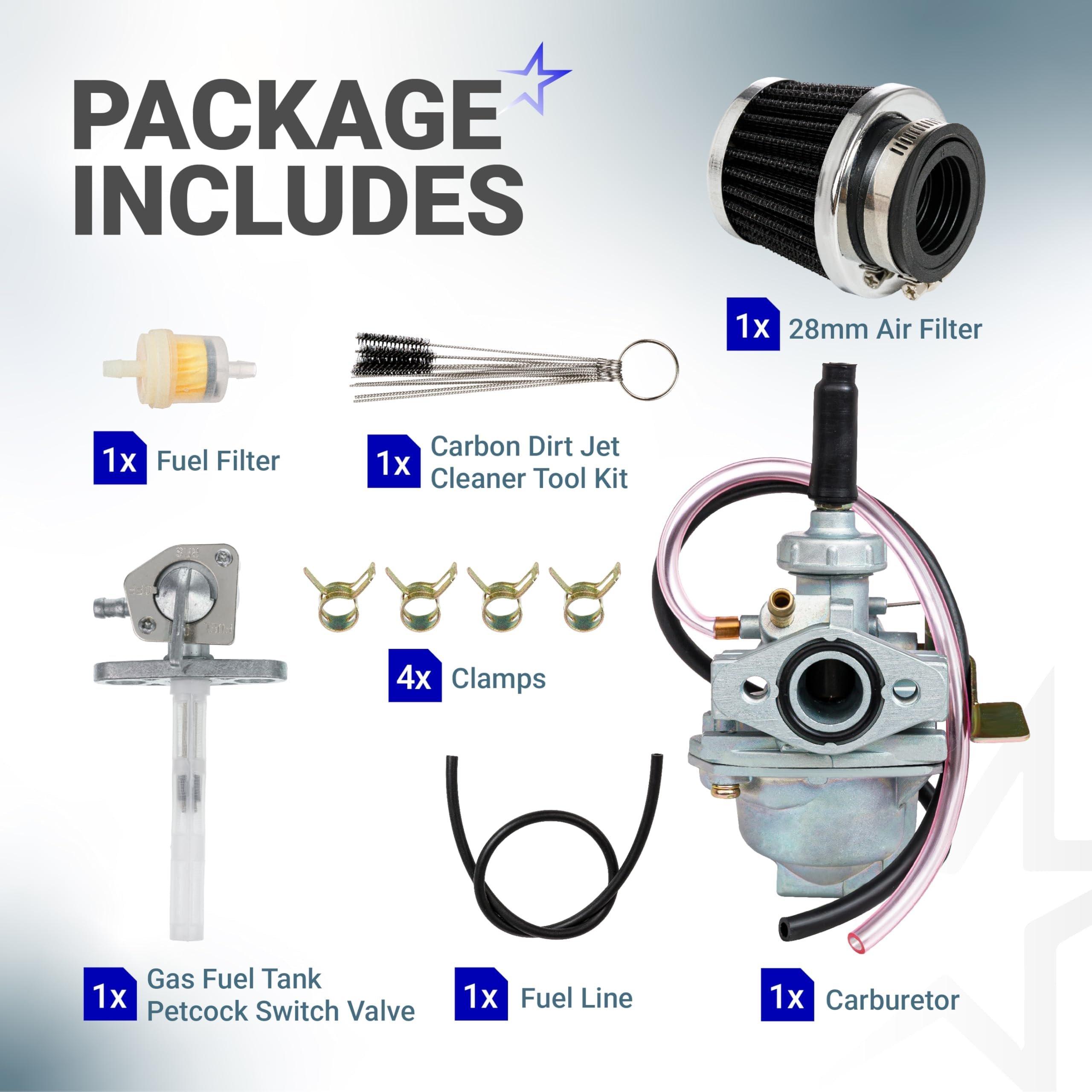 Carburetor Kit for Honda CRF50F 2004-2012 Honda Z50RD 1986, Z50R 1979-1999, Z50A 1972-1978 Mini Trail 50 Mini Bike Carb image 1