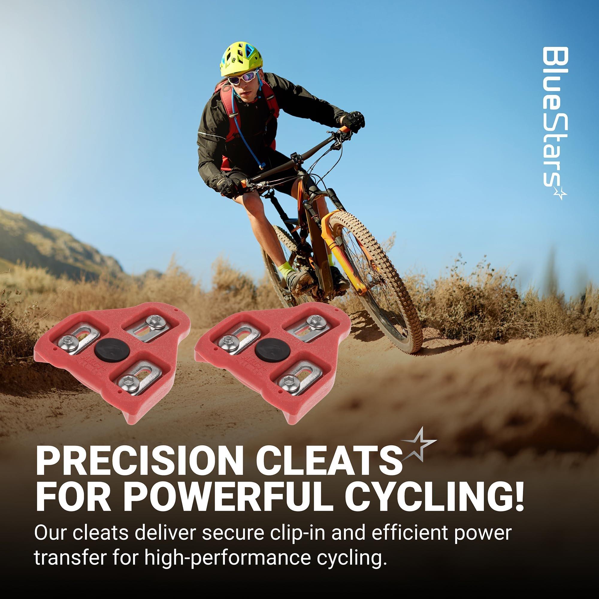 [Lifetime Warranty] Bike Cleats for Look Delta System and Peloton Bike Pedals - 9-Degree Float Cleat for Cycling Shoes - Pack of 2 image 2