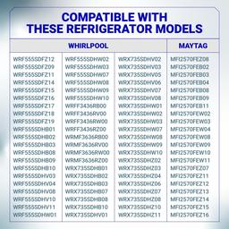 [Lifetime Warranty] W11527432 Refrigerator Light, 6000K Bright White - Compatible with Whirlpool Maytag WRX735SDH200 WRX735SDBM02 WRX735SDBM03 - Replaces W11101384 W11333374 W11387579 W11042554 thumbnail 5