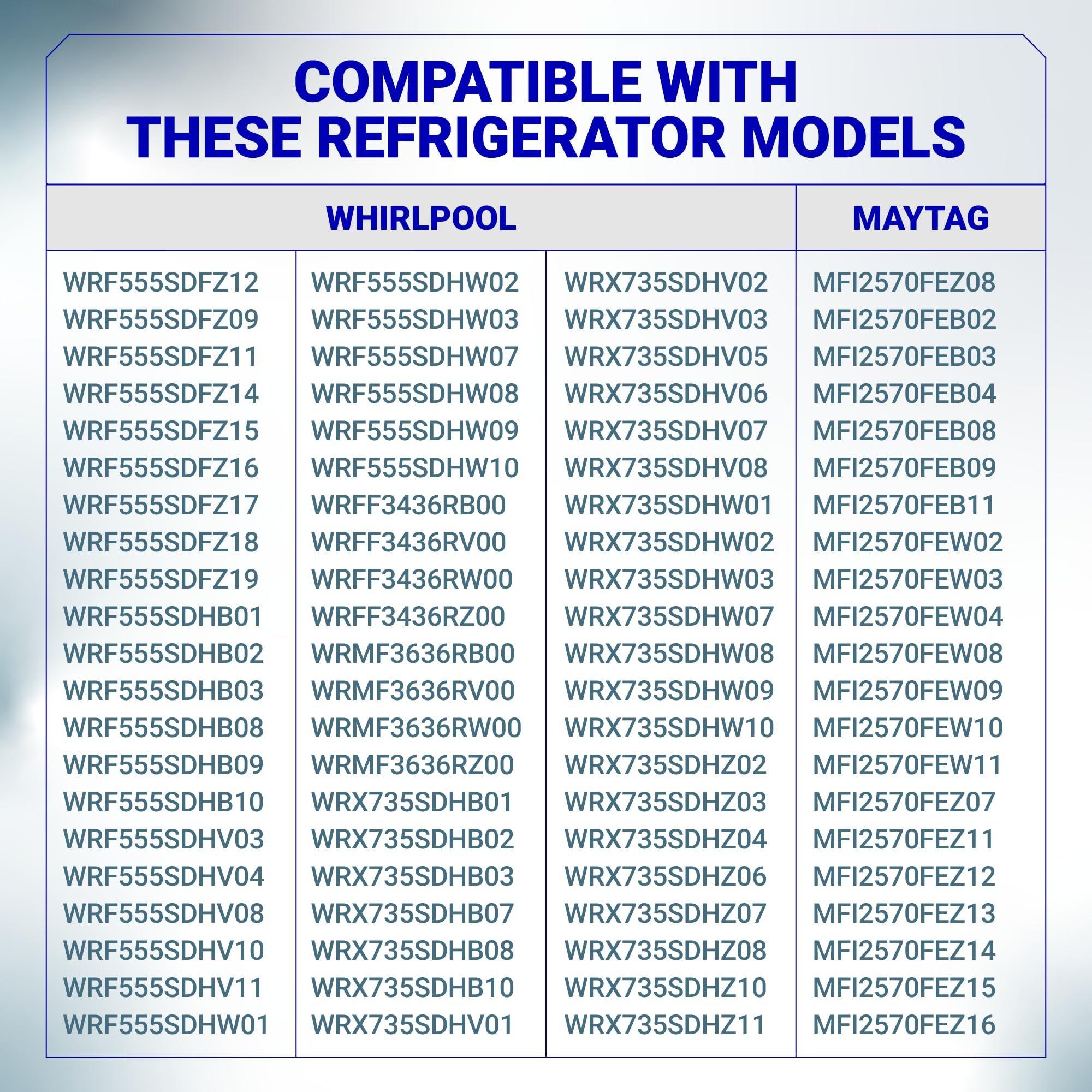 [Lifetime Warranty] W11527432 Refrigerator Light, 6000K Bright White - Compatible with Whirlpool Maytag WRX735SDH200 WRX735SDBM02 WRX735SDBM03 - Replaces W11101384 W11333374 W11387579 W11042554 image 5