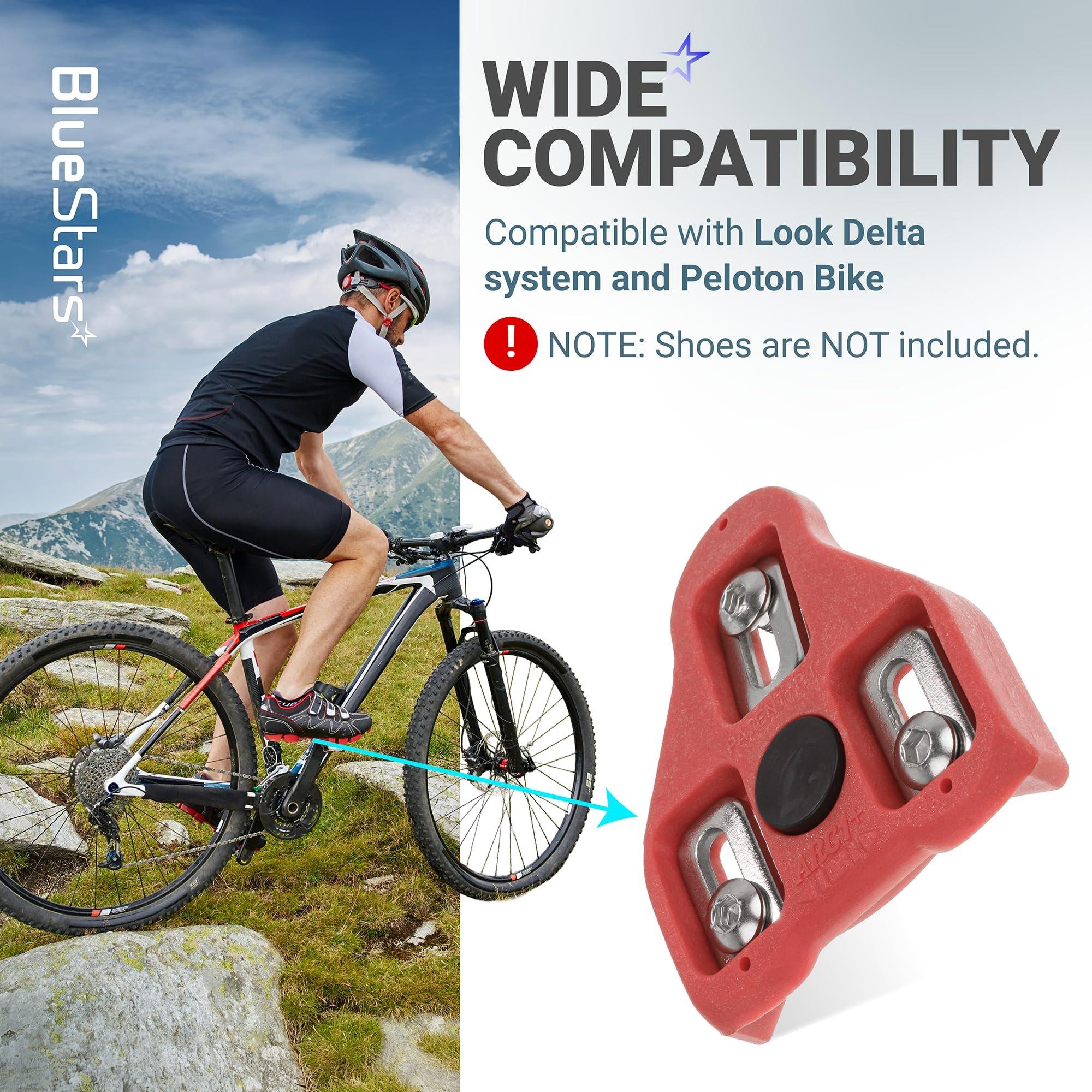 [Lifetime Warranty] Bike Cleats for Look Delta System and Peloton Bike Pedals - 9-Degree Float Cleat for Cycling Shoes - Pack of 2 image 6
