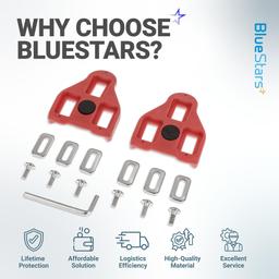 [Lifetime Warranty] Bike Cleats for Look Delta System and Peloton Bike Pedals - 9-Degree Float Cleat for Cycling Shoes - Pack of 2 thumbnail 7