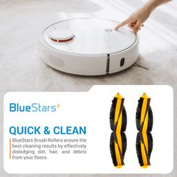 [Lifetime Warranty] Main Brush Rollers Replacement for Ecovacs Deebot OZMO T8, T8 AIVI, T9, N8, N8+, N8 Pro Plus, X1, X1 Turbo, X1 Plus, T10 Plus, 920, 950, T5, N10 Plus - Pack of 2 thumbnail 1