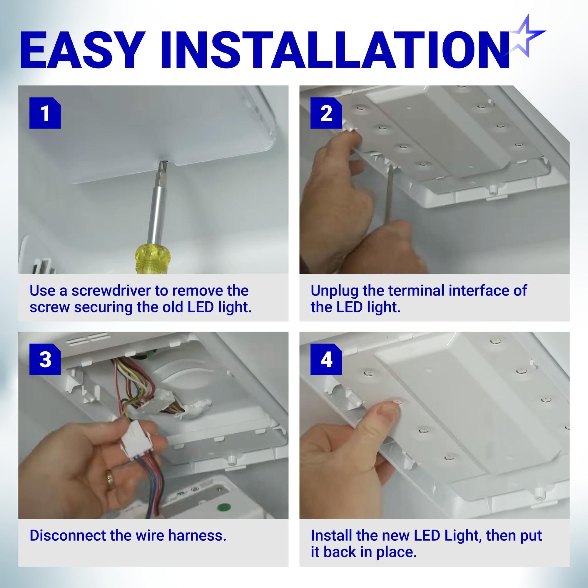 [Lifetime Warranty] W11527432 Refrigerator Light, 6000K Bright White - Compatible with Whirlpool Maytag WRX735SDH200 WRX735SDBM02 WRX735SDBM03 - Replaces W11101384 W11333374 W11387579 W11042554 image 8