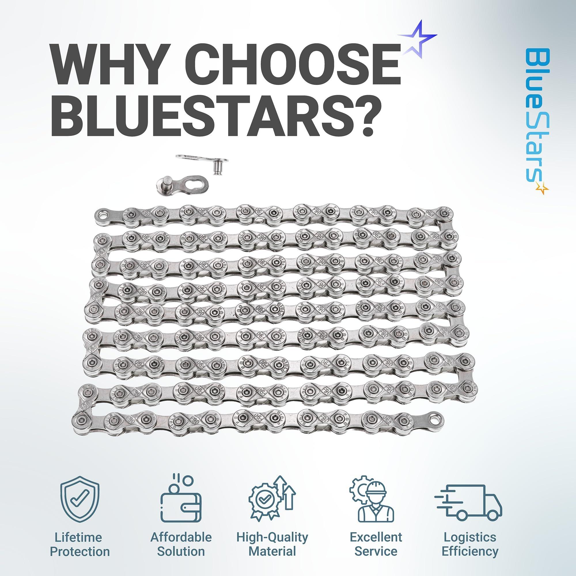 9 Speed Bike Chain 1/2 x 11/128 Inch (116 Links) with Quick Link - Compatible with Shimano SRAM Campagnolo image 8